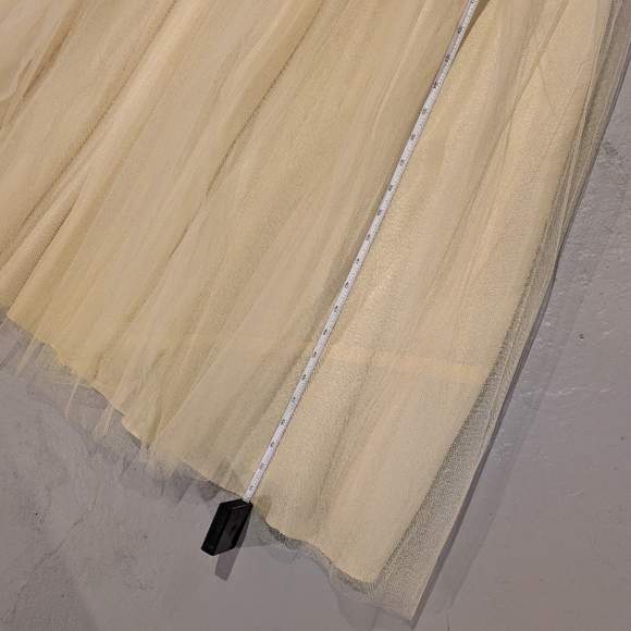 Butter Yellow 1950s Strapless Prom Dress - Picture 6 of 6